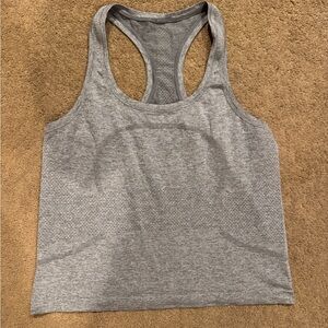 Lululemon Swiftly Tech Racerback Tank Top 2.0 Waist Length / Sz: 8 / Gray